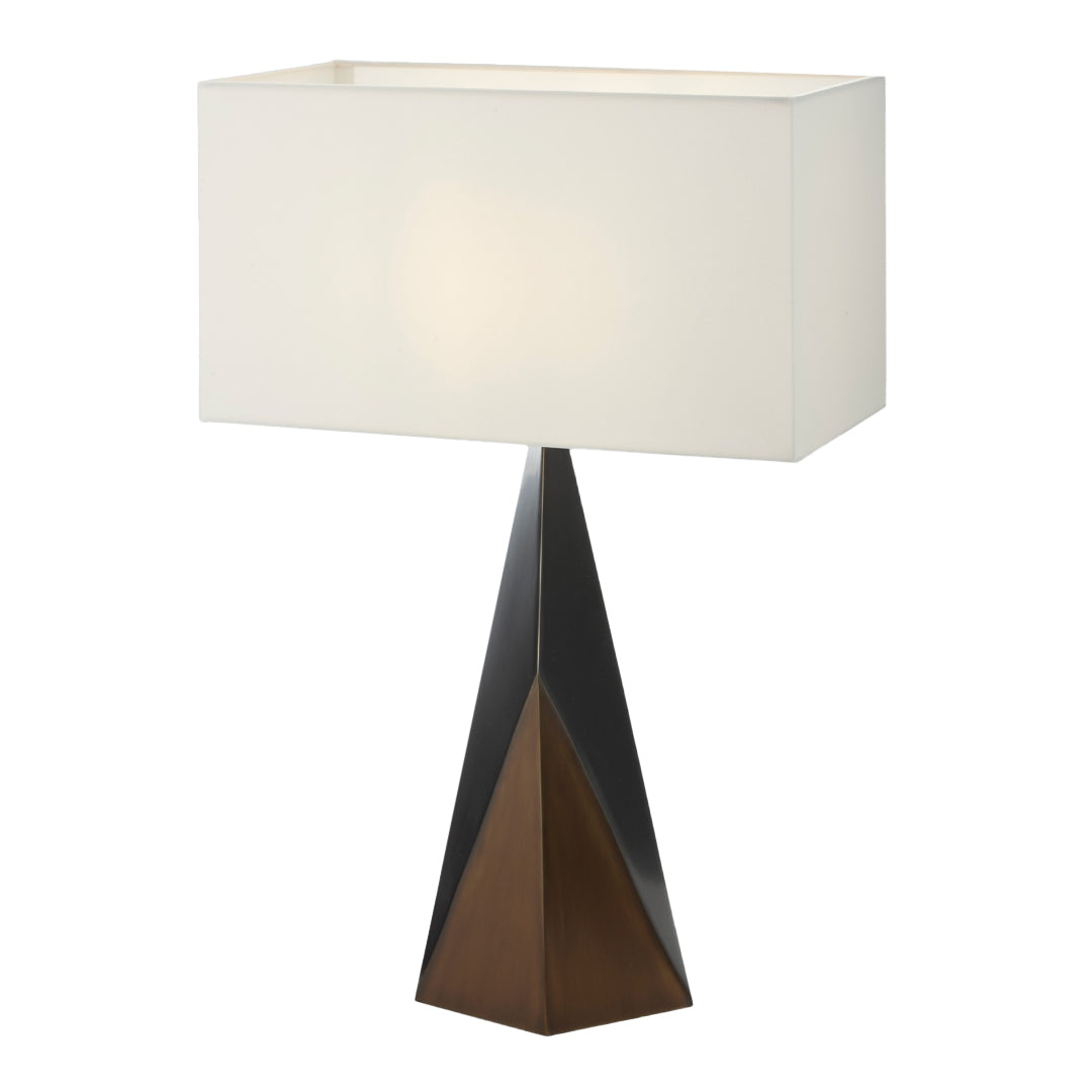 Quinn Two Tone Brass Table Lamp by RV Astley