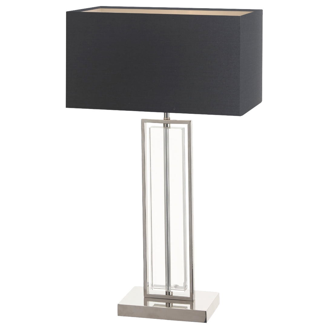 Beck Polished Nickel & Crystal Table Lamp by RV Astley