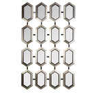 Champagne Silver Finish Section Mirror by RV Astley
