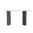 Celeste Grey Console Table with White Marble Top by RV Astley