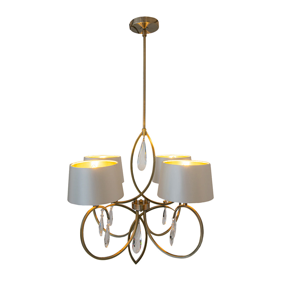 Ronda 4 Arm Chandelier by RV Astley