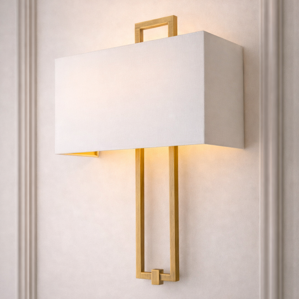 Danby Antique Brass Opal Shade Wall Light by RV Astley
