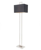 Danby Nickel & Gunmetal Fabric Shade Floor Lamp by RV Astley