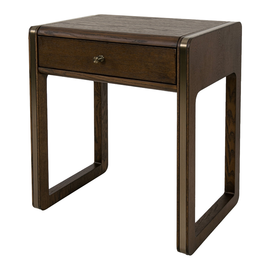 Kime Chocolate Wood Side Table by RV Astley