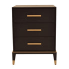 Evan Black 3 Drawer Side Table by RV Astley