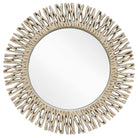 Adel Champagne Silver Round Mirror by RV Astley