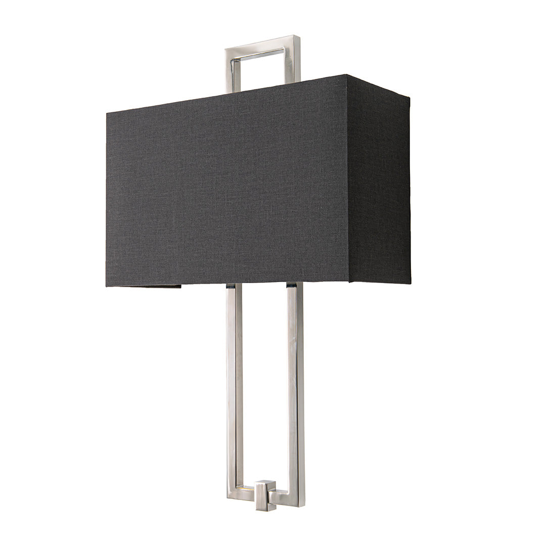 Danby Nickel & Charcoal Shade Wall Light by RV Astley