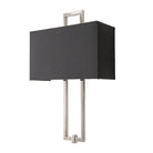 Danby Nickel & Charcoal Shade Wall Light by RV Astley