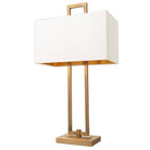 Danby Antique Brass & Opal Table Lamp by RV Astley