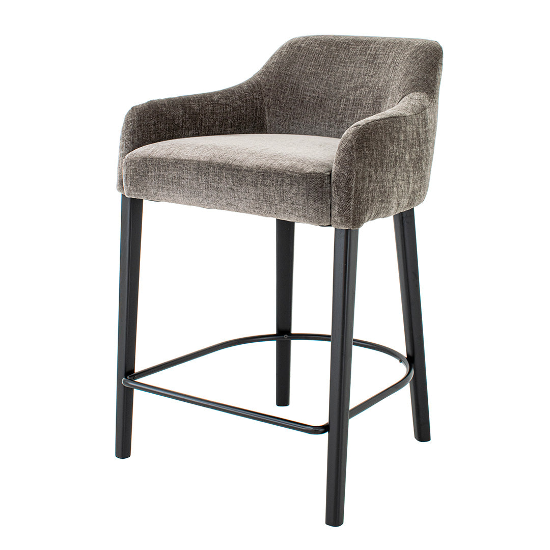 Cerro Mousse Chenille Fabric Barstool by RV Astley