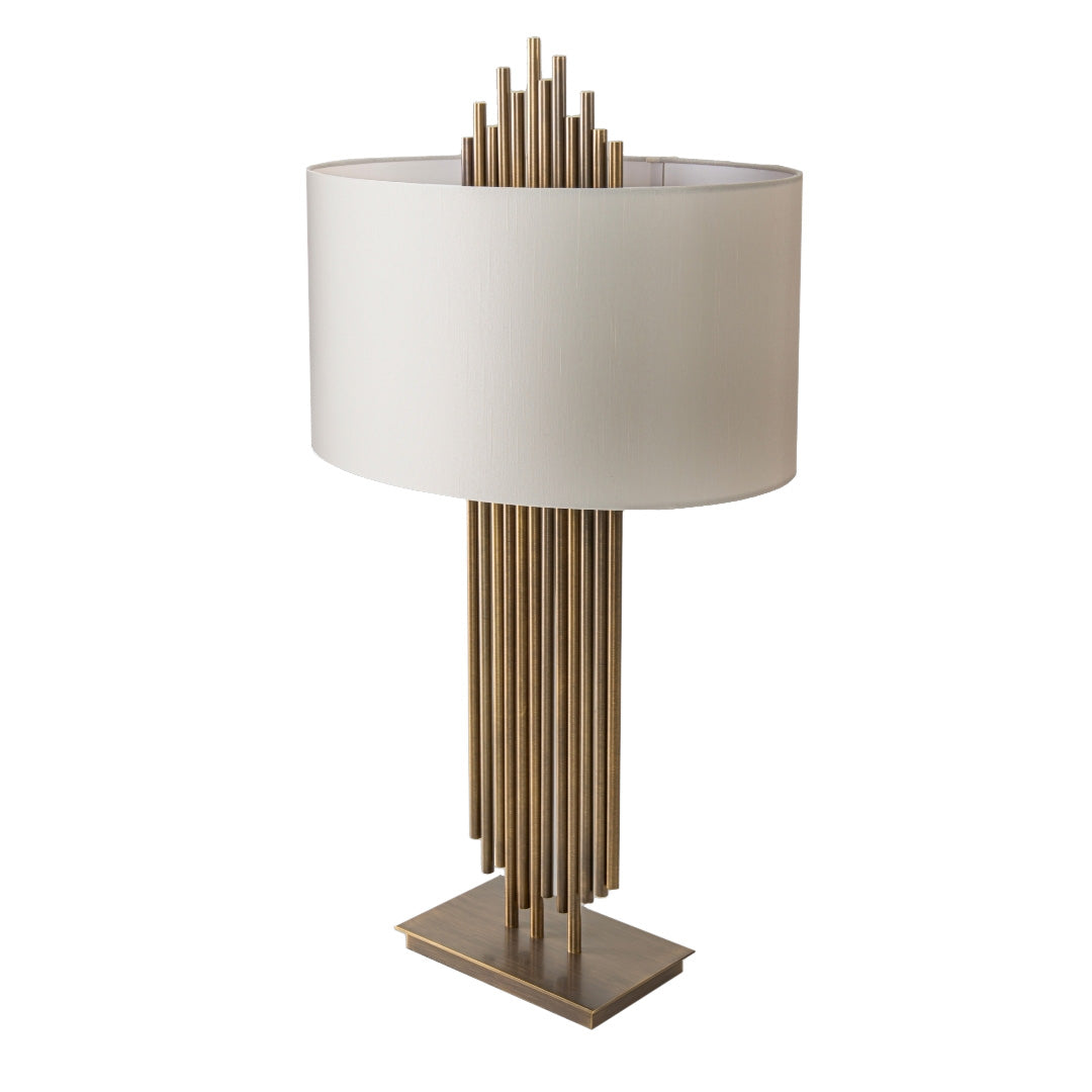 Vienna Antique Brass Table Lamp by RV Astley