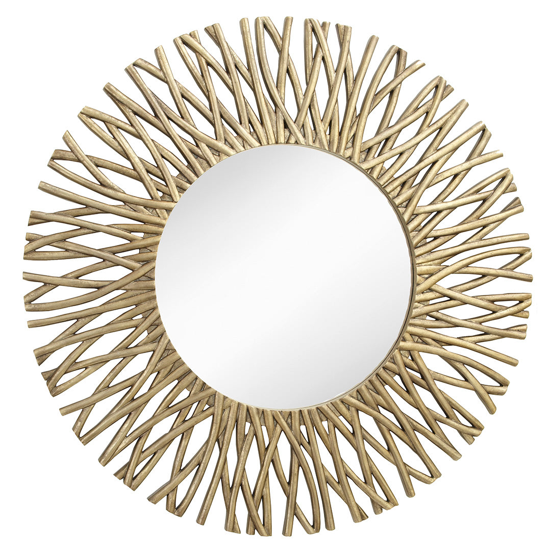 Corran Antique Leaf Resin Mirror by RV Astley