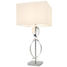 Bali Polished Chrome Twist Table Lamp by RV Astley