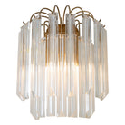 Ira Brass Wall Light with Glass by RV Astley