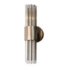 Colmar Bronze Wall Light with Glass Tubes Shade by RV Astley