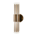 Colmar Antique Brass & Glass Tubes Bathroom Wall Light - IP44 Rated by RV Astley