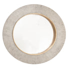 Edvin Brass & Champagne Silver Finish Wall Mirror by RV Astley
