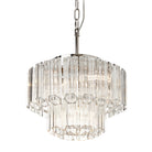 Nasser Nickel & Glass Small Chandelier by RV Astley