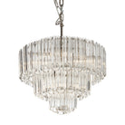Nasser Nickel & Glass Medium Glass Chandelier by RV Astley