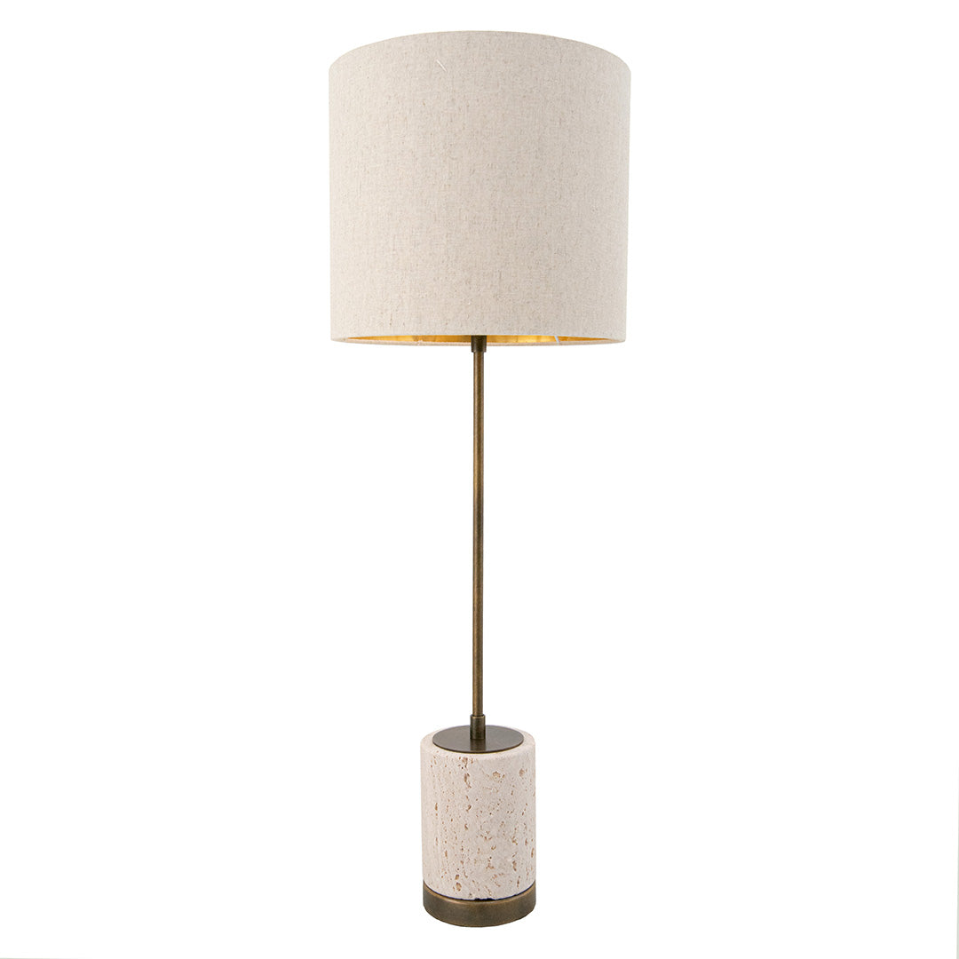Valter Travertine Medium Table Lamp 71cm by RV Astley