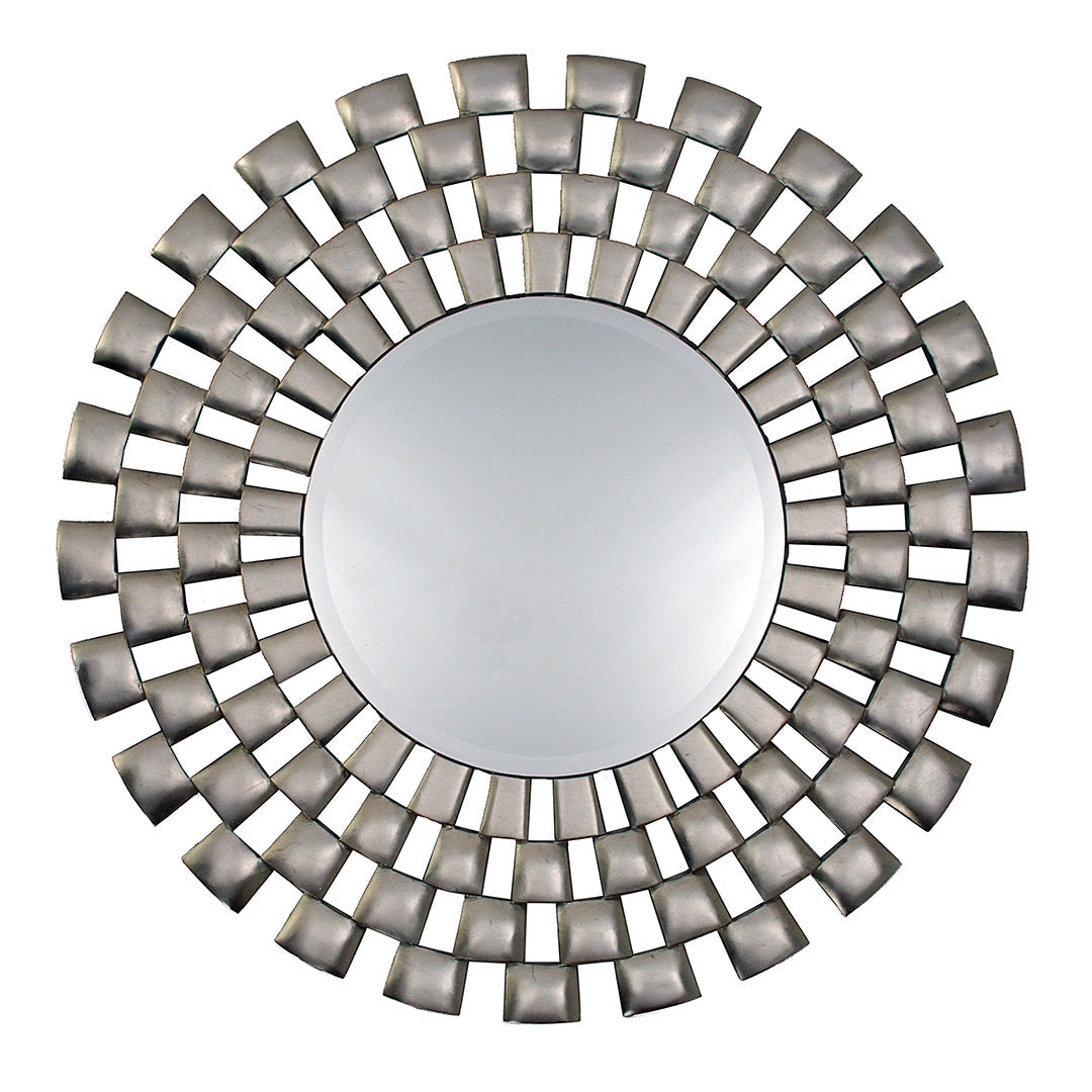 Laviana Round Silver Mirror by RV Astley