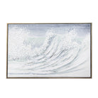 Kore Black, Gold, Silver, Blue & Neutral Canvas by RV Astley