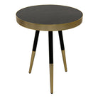 Zeus Marble Top & Brass Side Table by RV Astley