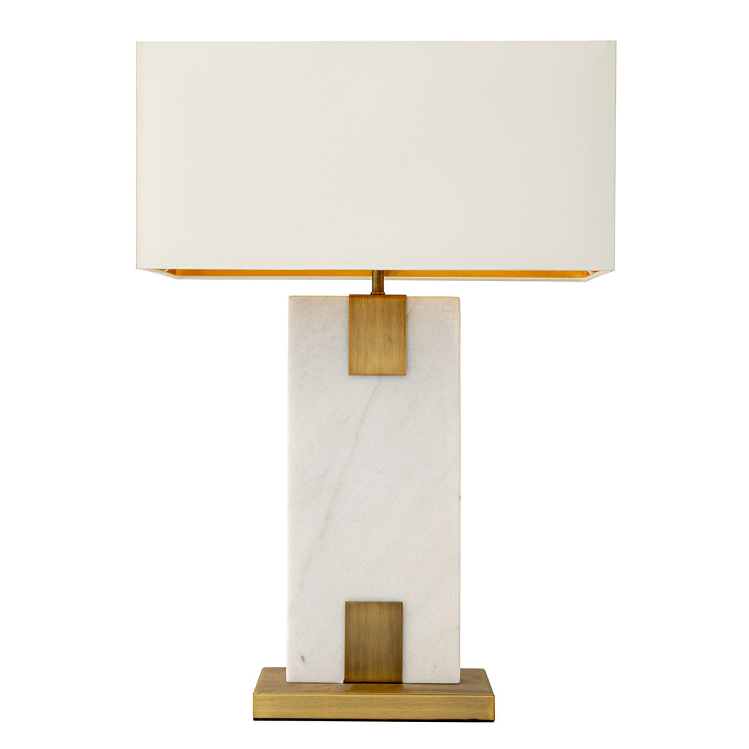 Nahanni White Marble Table Lamp by RV Astley