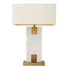 Nahanni White Marble Table Lamp by RV Astley