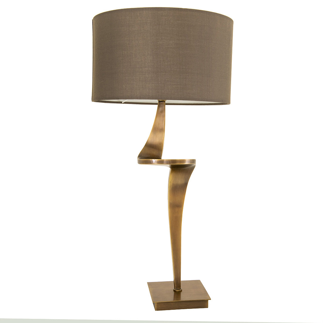 Enzo Antique Brass Table Lamp (Right) by RV Astley