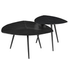Loni Nest of Matt Black Tables by RV Astley
