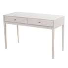 Celaine White Wood & Brass Dressing Table by RV Astley