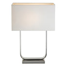 Paris Nickel & White Table Lamp by RV Astley