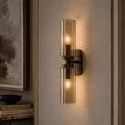 Revere Bronze & Smoked Glass Wall Light by Luxe Collection