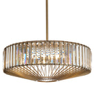 Aprica Antique Brass & Crystal Pendant Light by RV Astley