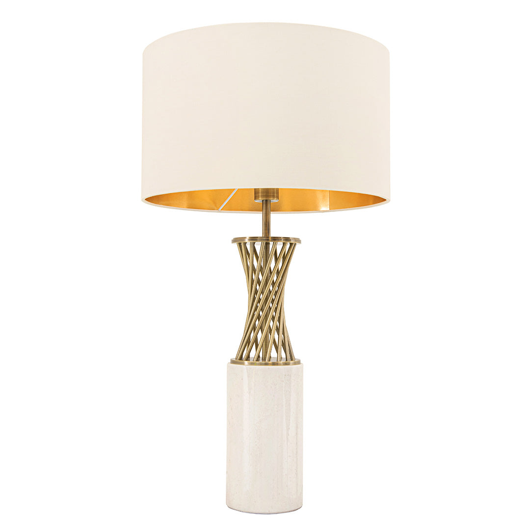 Turia White Marble Table Lamp by RV Astley