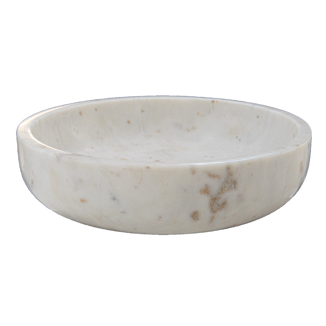 Sadie White Marble Bowl by RV Astley
