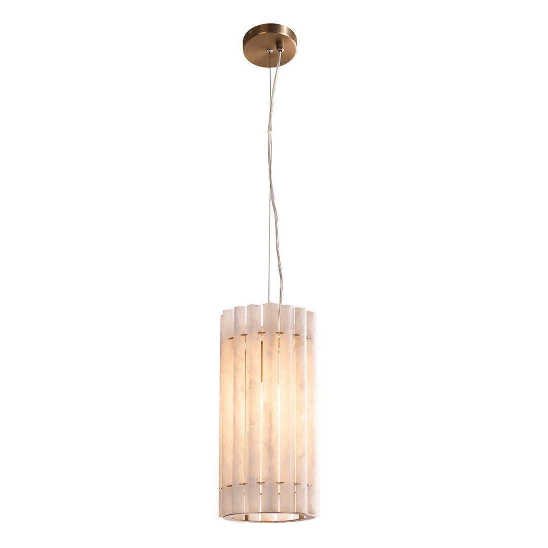 Morven Bronze & Alabaster Pendant Light by RV Astley