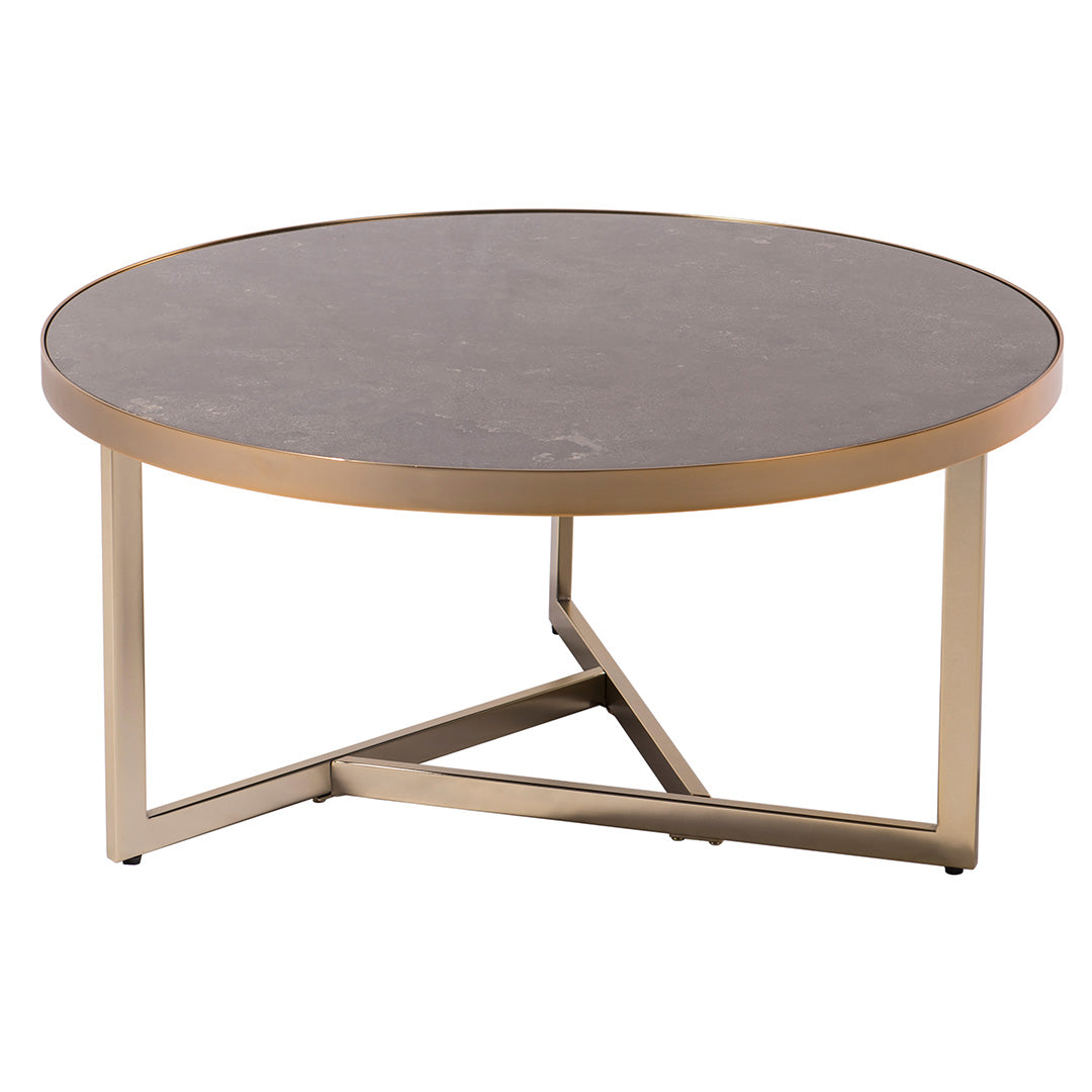 Cullen Metal & Marble Coffee Table by RV Astley