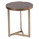Cullen Metal & Marble Side Table by RV Astley