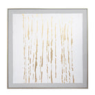 Helia Champagne, White & Gold Canvas by RV Astley