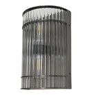 Macy Gunmetal & Glass Bathroom Wall Light (IP65) by RV Astley