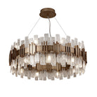 Saiph Painted Antique Gold Glass Pendant Light - 80cm by RV Astley