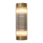 Nasir Antique Brass Wall Light with Glass Rods Shade by RV Astley