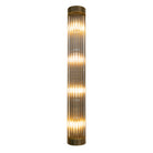 Nasir Antique Brass Finish & Glass Rods Long Wall Lamp by RV Astley