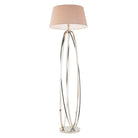Akira Polished Nickel Floor Lamp with Taupe Shade by RV Astley