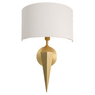 Segre Gold & Opal Fabric Wall Light by RV Astley