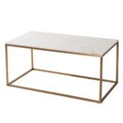 Faceby White Marble & Gold Coffee Table by RV Astley