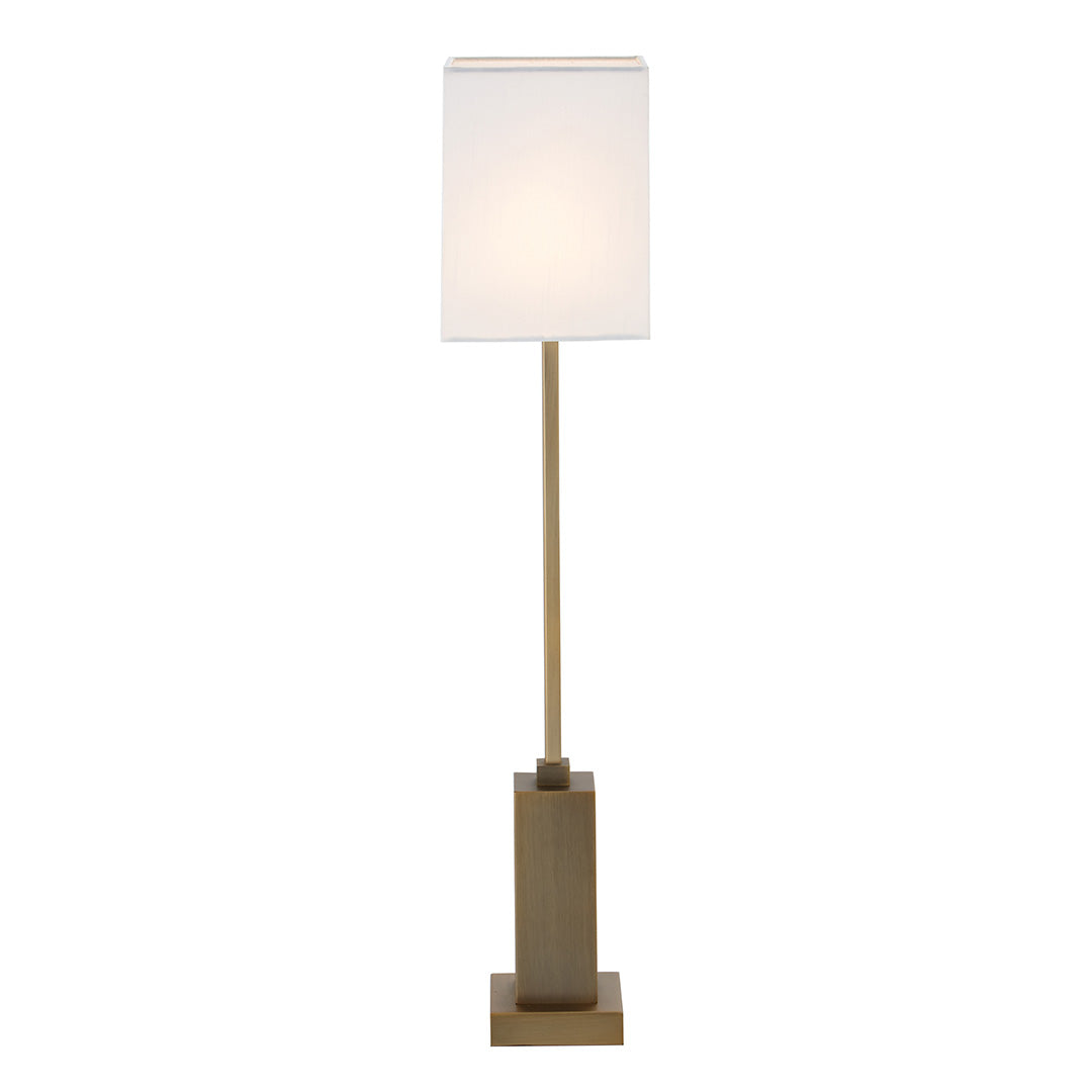 Herta Antique Brass Table Lamp by RV Astley
