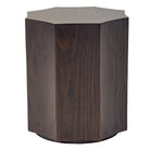 Clemens Dark Brown Wood Side Table by RV Astley